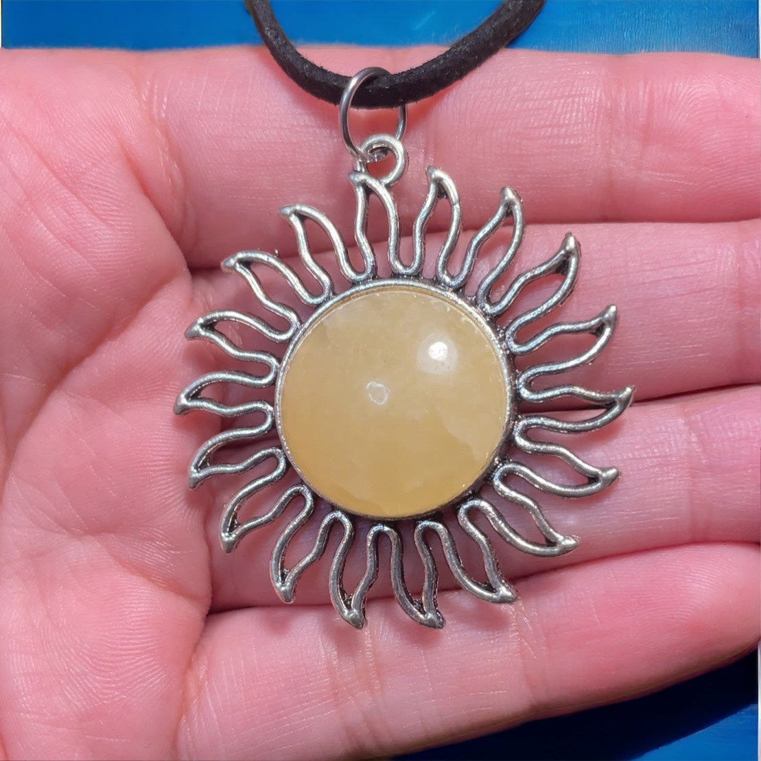 Calcite Sun Necklace