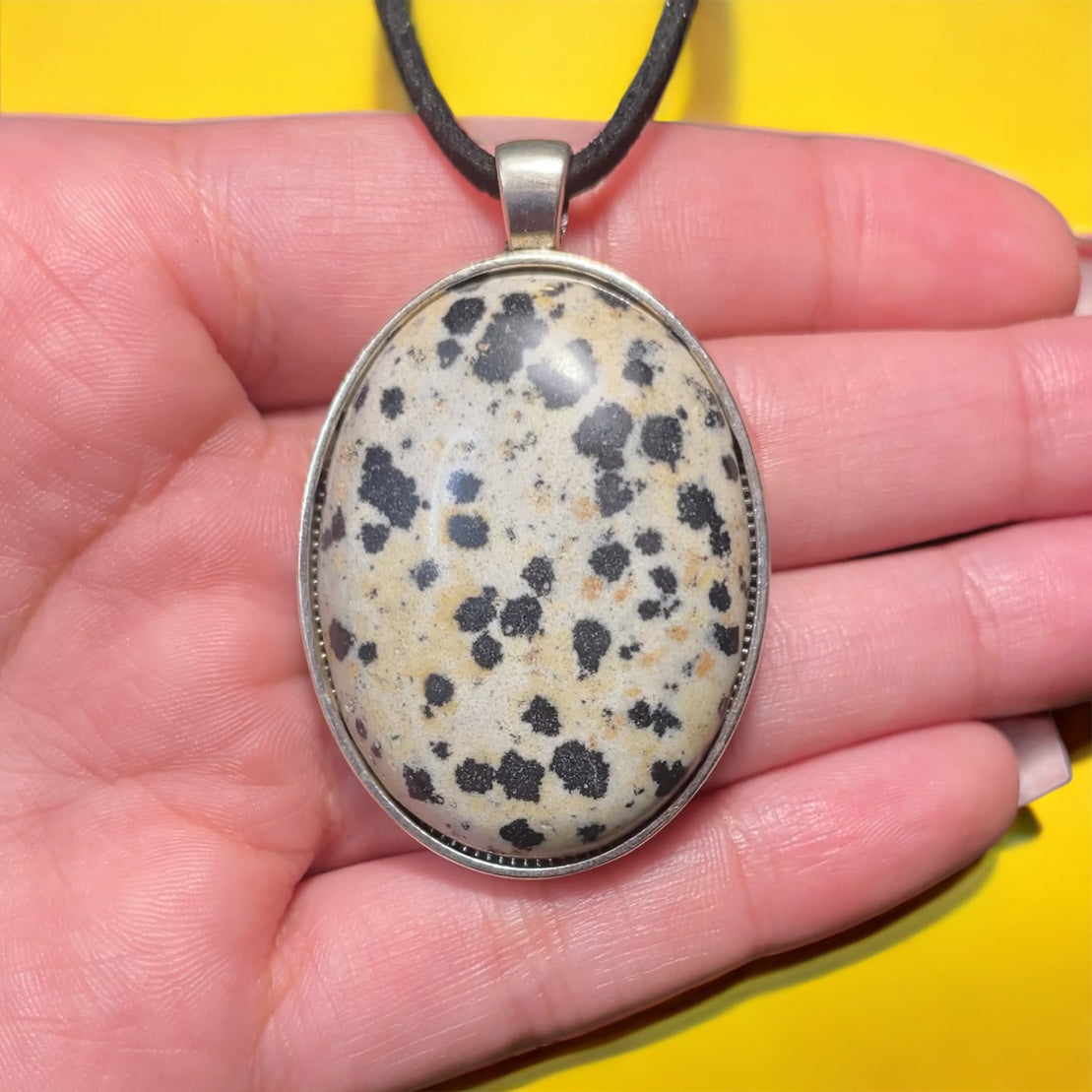 Large Dalmatian Jasper Necklace