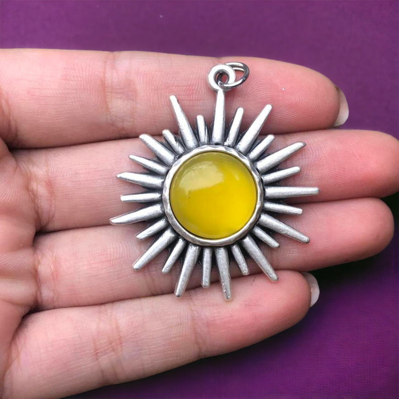 Chalcedony Sunrise Necklace