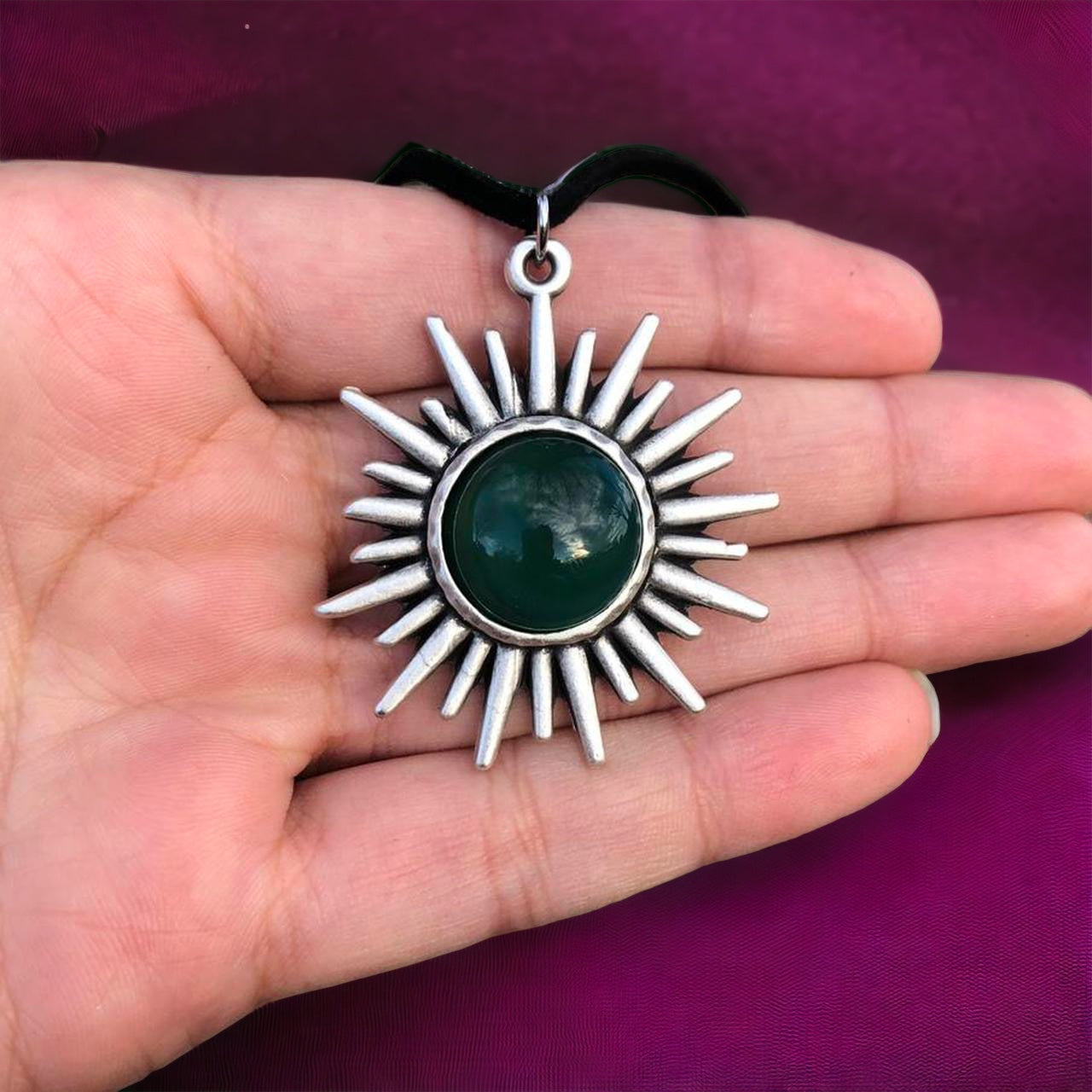 Onyx Sunrise Necklace