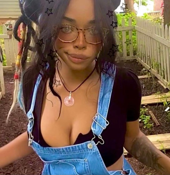 Rose Quartz Donut Necklace