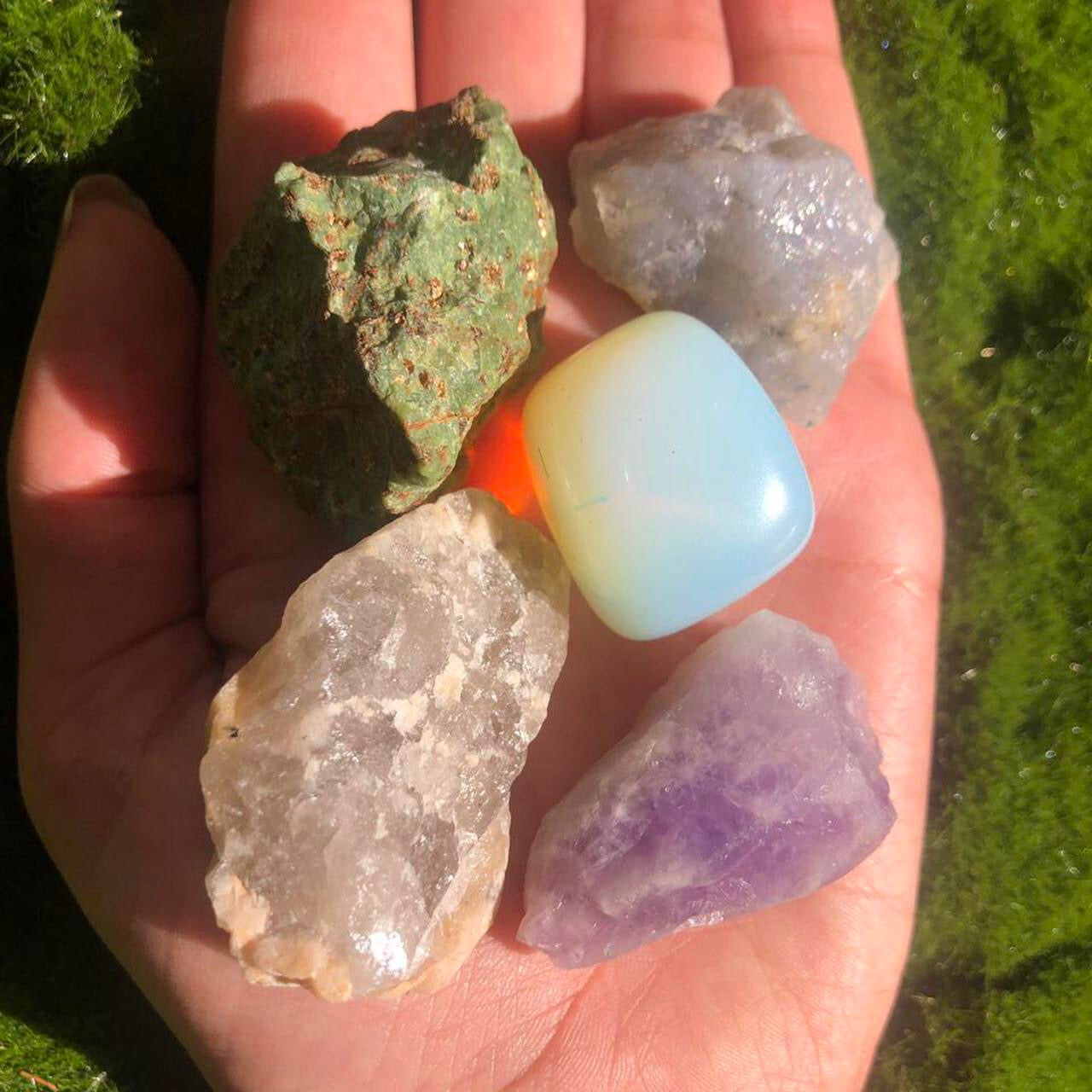 Palm Stone Healing Bundle