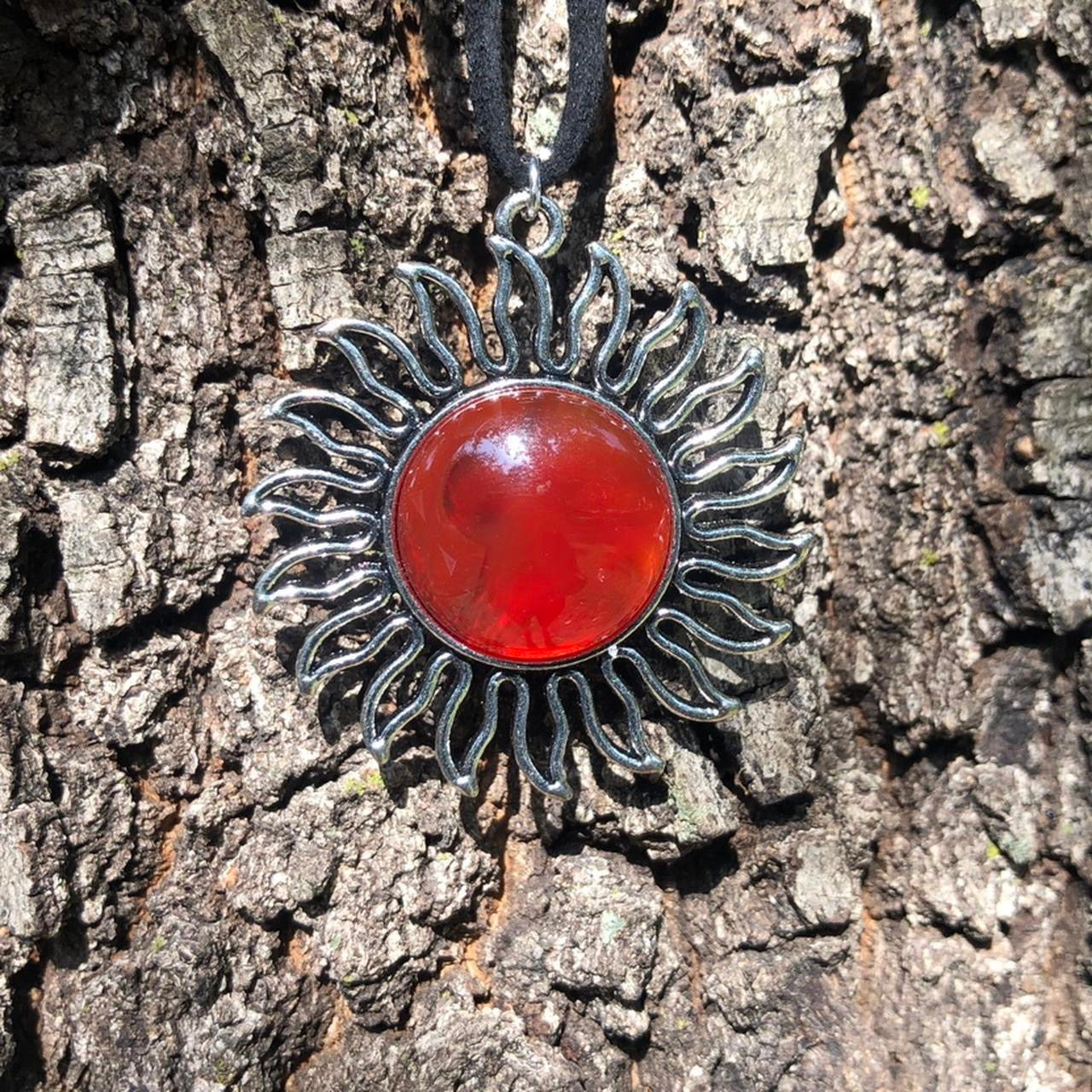 Carnelian Sun Necklace
