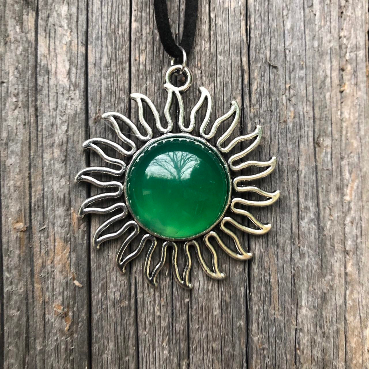 Agate Sun Necklace