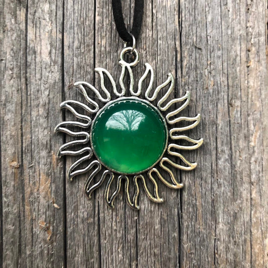 Agate Sun Necklace