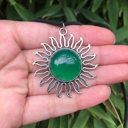 Agate Sun Necklace